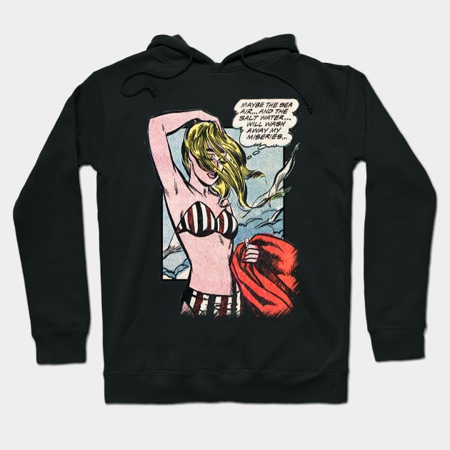 Beach Girl - Pop Art Hoodie by The Blue Box